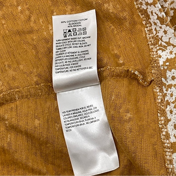 Lucky Brand Scallop Notch MIDI Dress Size Medium I 12 - Picture 10 of 11